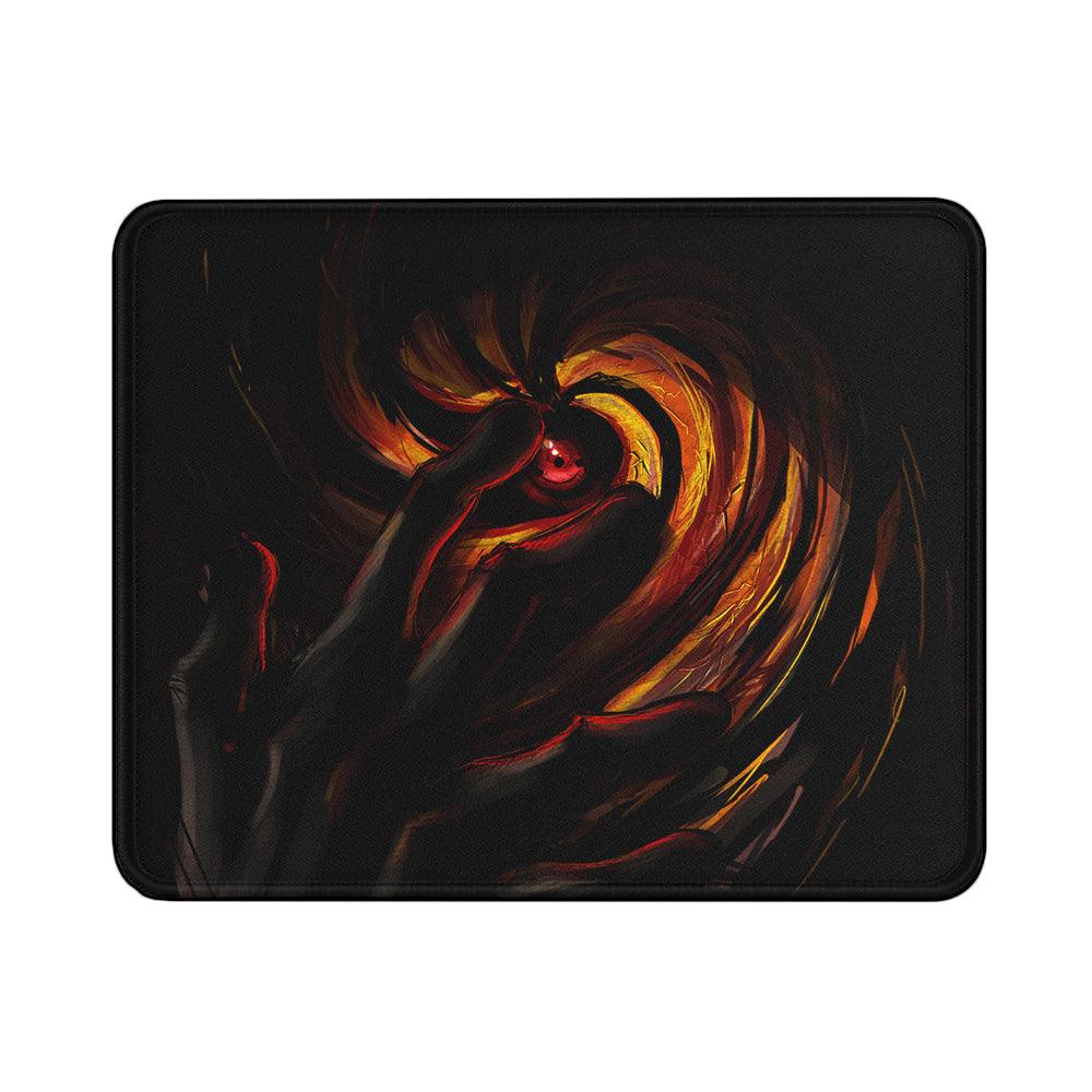 Obito Uchiha Sharingan Mask Mouse Pads | Custom Mouse Pad with Non-Slip Rubber Base
