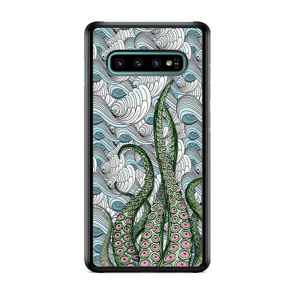 Octopus Exodus Samsung Galaxy S10 Plus Case-Rubber Black (2D Case)-Oxvistore
