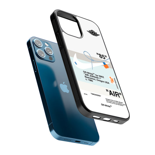 Off White x Nike Air Jordan Natural 2D Rubber Phone Case-Oxvistore