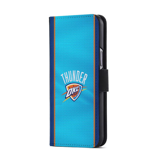 Oklahoma City Thunder Pattern Flip Wallet Phone Case-Oxvistore