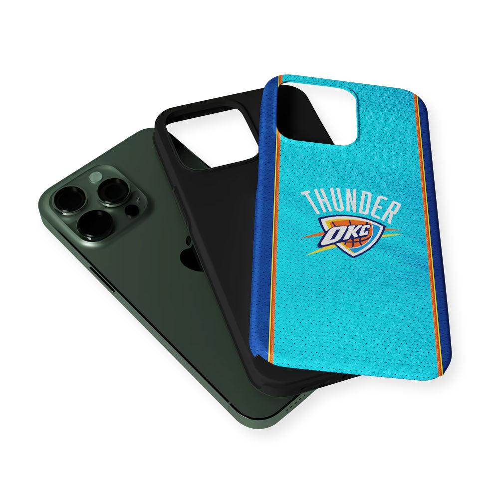 Oklahoma City Thunder Pattern 2 in 1 Tough Phone Case-Oxvistore