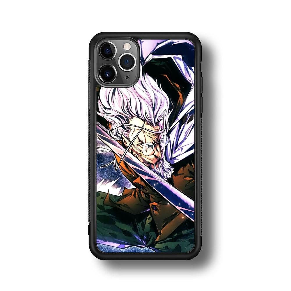 One Piece Dark King Rayleigh iPhone 11 Pro Max Case-Rubber Black (2D Case)-Oxvistore
