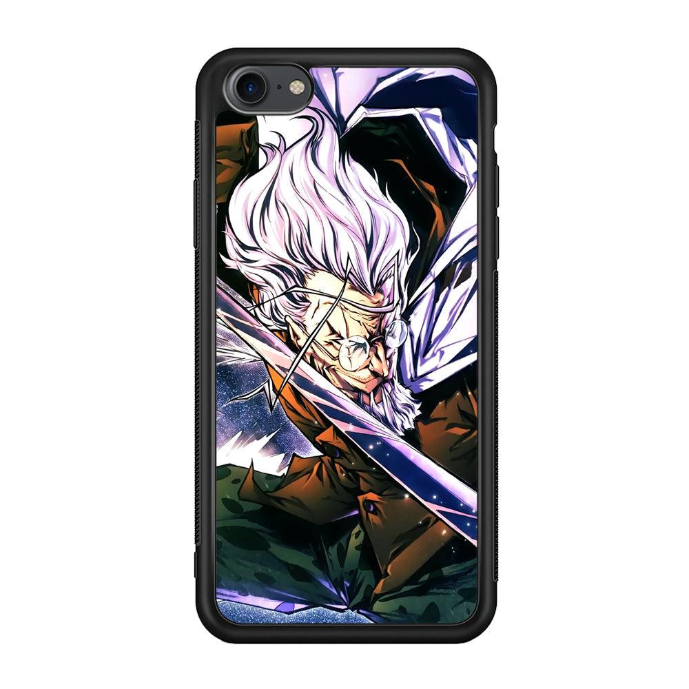 One Piece Dark King Rayleigh iPhone 8 Case-Rubber Black (2D Case)-Oxvistore