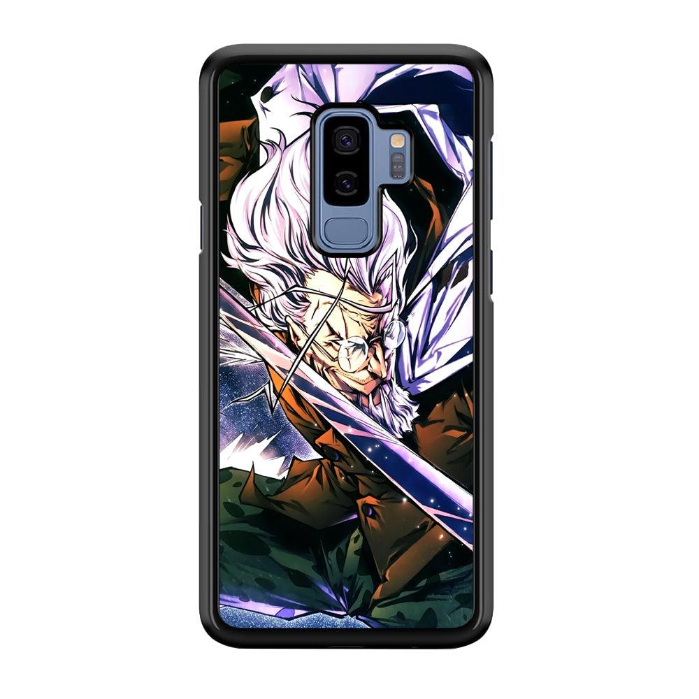 One Piece Dark King Rayleigh Samsung Galaxy S9 Plus Case-Rubber Black (2D Case)-Oxvistore