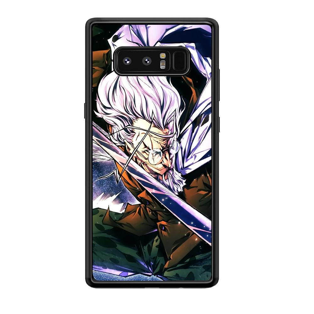One Piece Dark King Rayleigh Samsung Galaxy Note 8 Case-Rubber Black (2D Case)-Oxvistore