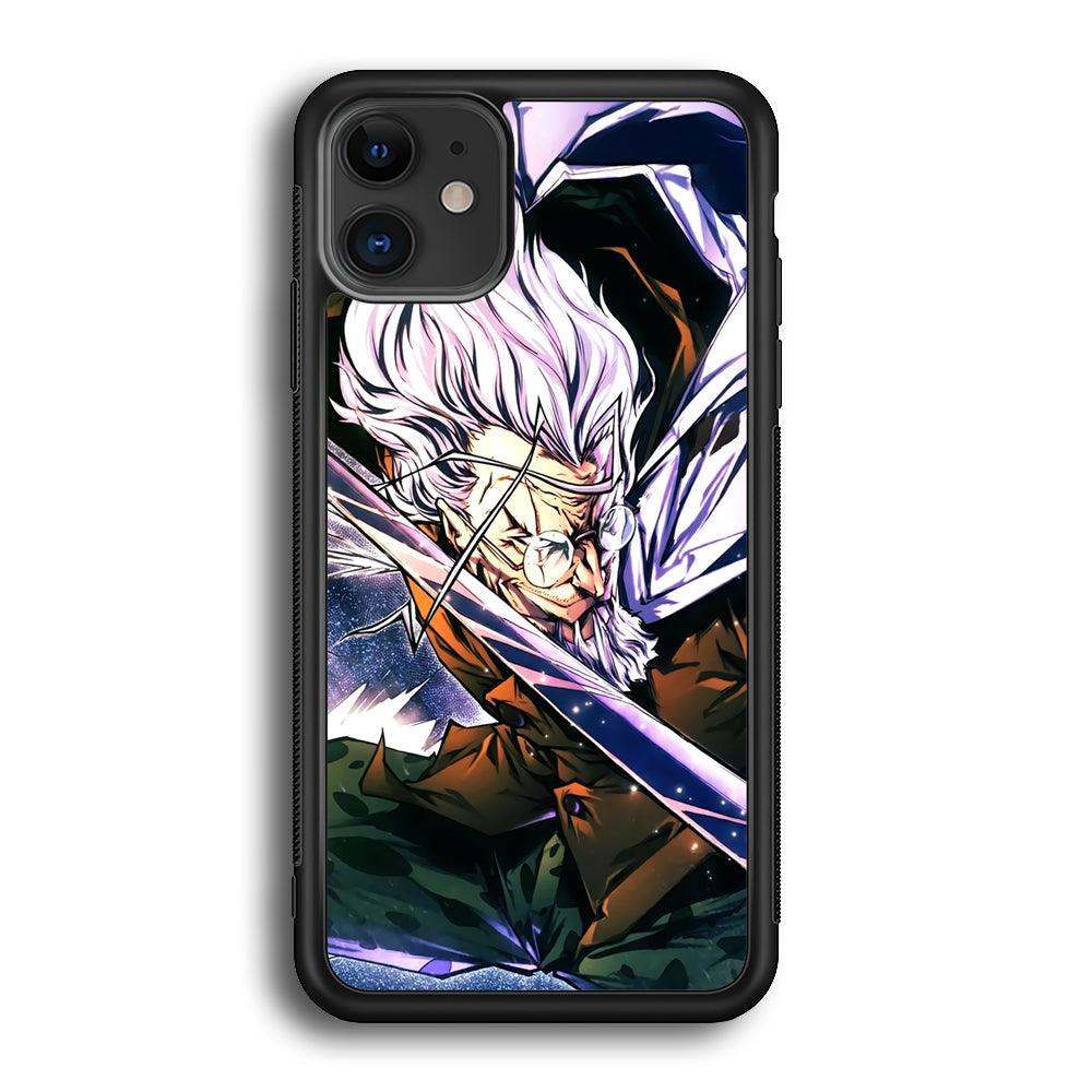 One Piece Dark King Rayleigh iPhone 12 Case-Rubber Black (2D Case)-Oxvistore