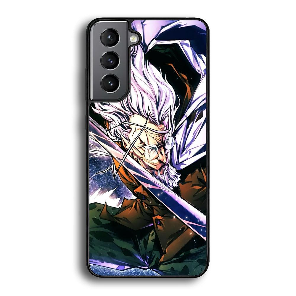 One Piece Dark King Rayleigh Samsung Galaxy S21 Plus Case-Rubber Black (2D Case)-Oxvistore