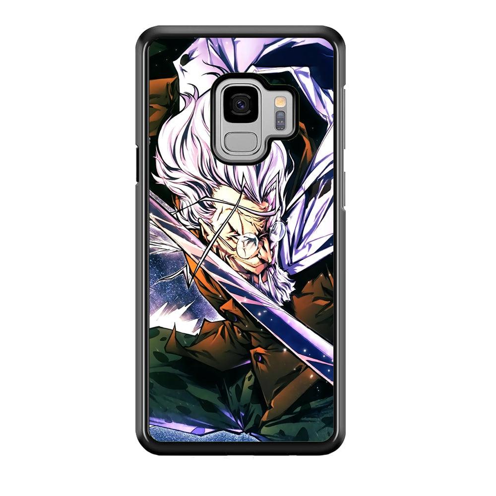 One Piece Dark King Rayleigh Samsung Galaxy S9 Case-Rubber Black (2D Case)-Oxvistore