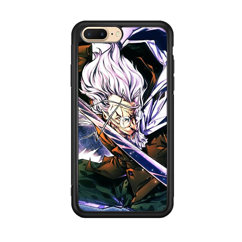 One Piece Dark King Rayleigh iPhone 7 Plus Case-Rubber Black (2D Case)-Oxvistore