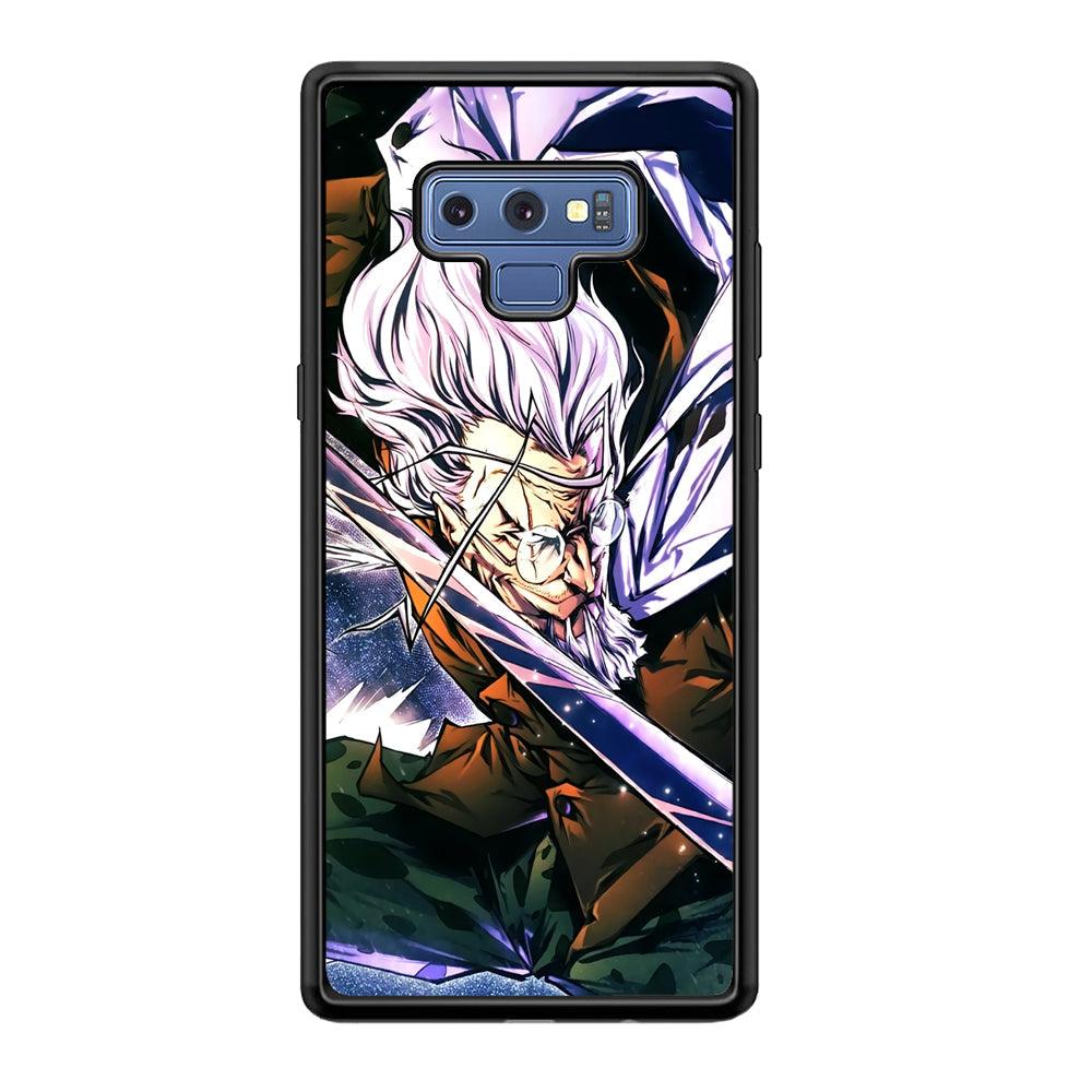 One Piece Dark King Rayleigh Samsung Galaxy Note 9 Case-Rubber Black (2D Case)-Oxvistore