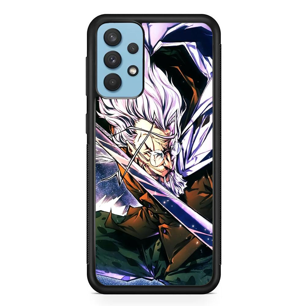 One Piece Dark King Rayleigh Samsung Galaxy A32 Case-Rubber Black (2D Case)-Oxvistore
