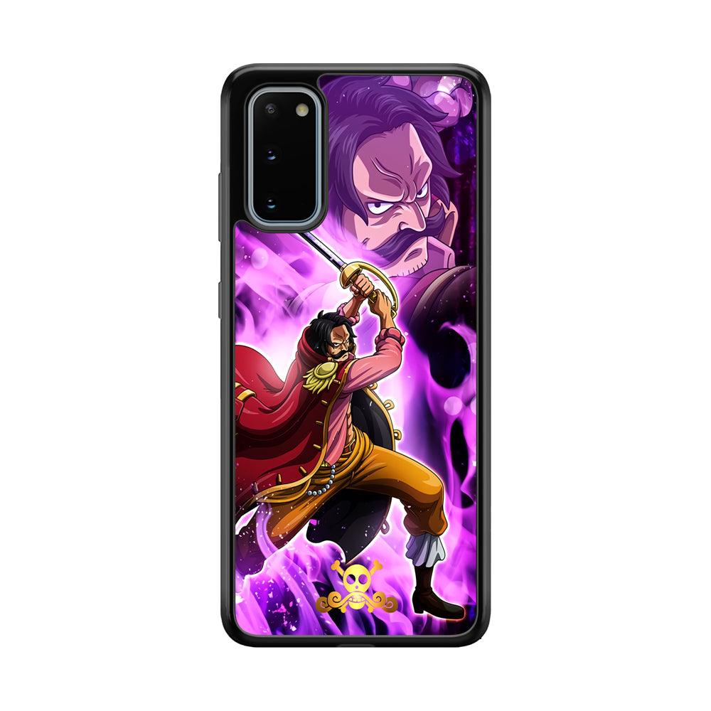 One Piece Gol D Roger Haki Kamusari Samsung Galaxy S20 Case-Rubber Black (2D Case)-Oxvistore