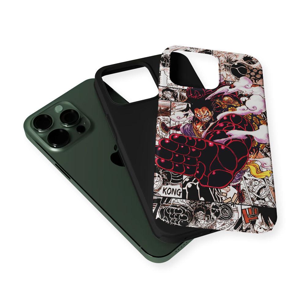 One Piece Luffy Gear 4 Comic 2 in 1 Tough Phone Case-Oxvistore