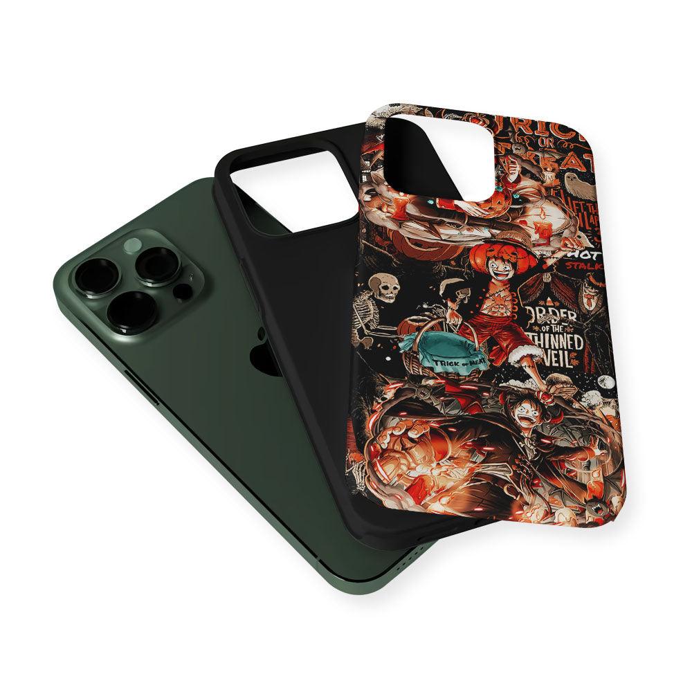 One Piece Luffy Halloween 2 in 1 Tough Phone Case-Oxvistore