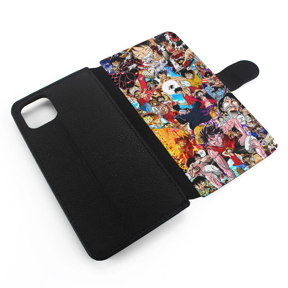 One Piece Luffy New World Flip Wallet Phone Case-Oxvistore