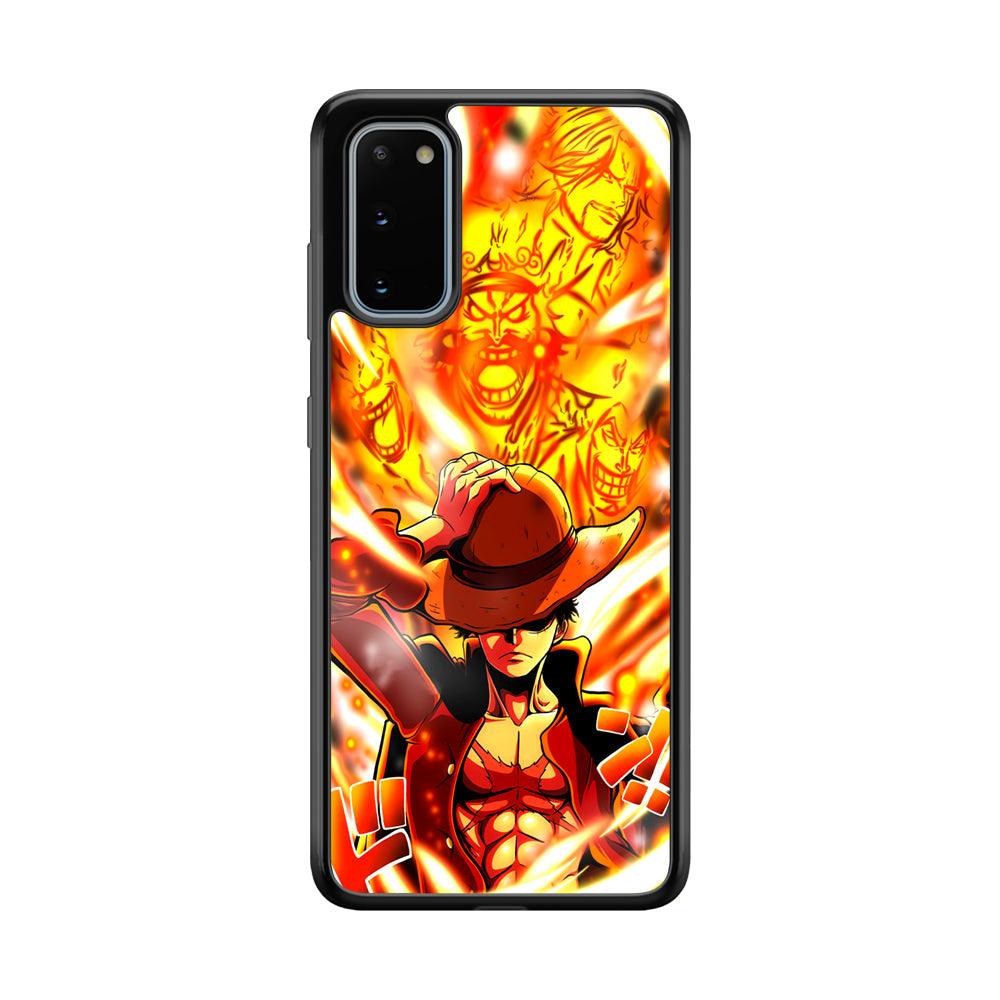 One Piece Luffy The Successor Samsung Galaxy S20 Case-Rubber Black (2D Case)-Oxvistore