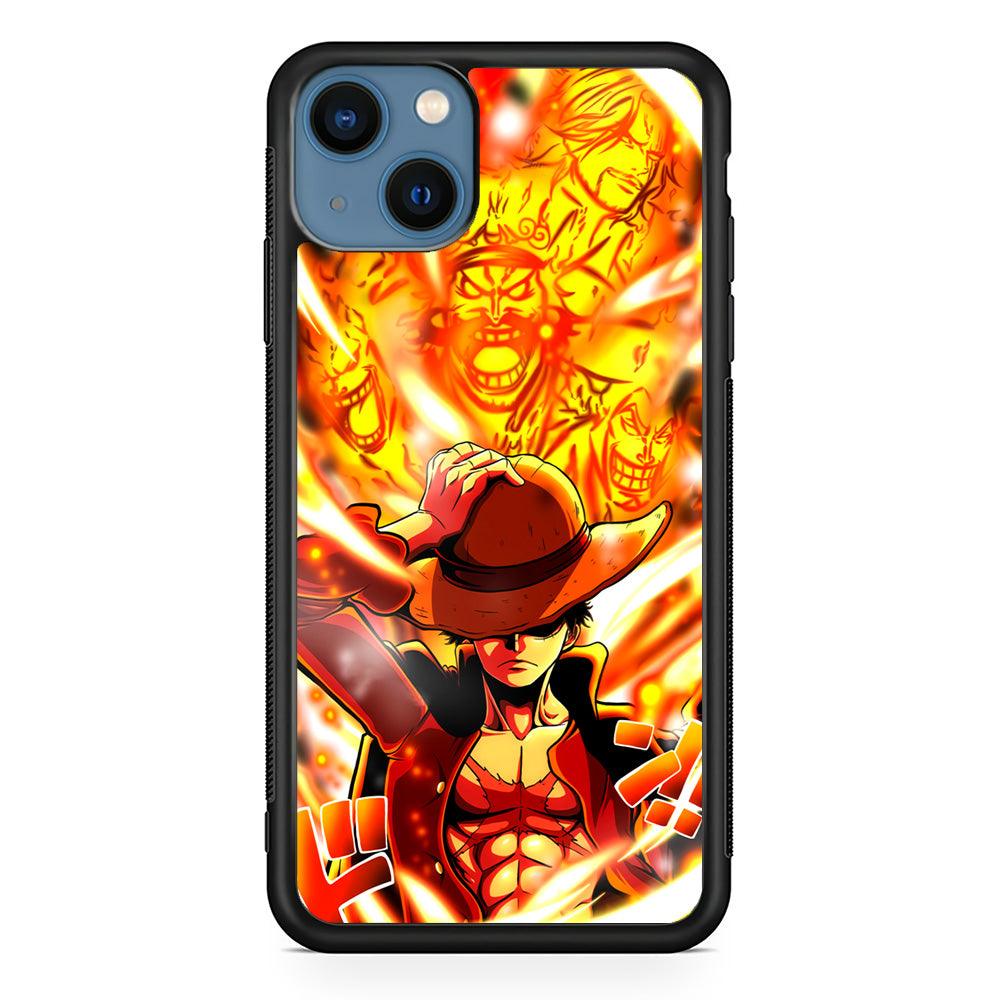 One Piece Luffy The Successor iPhone 13 Case-Rubber Black (2D Case)-Oxvistore