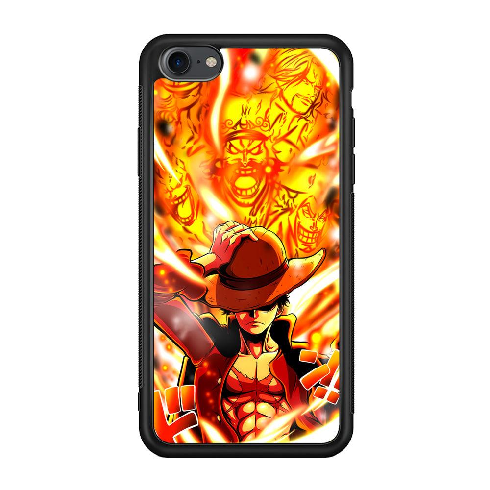 One Piece Luffy The Successor iPhone 8 Case-Rubber Black (2D Case)-Oxvistore