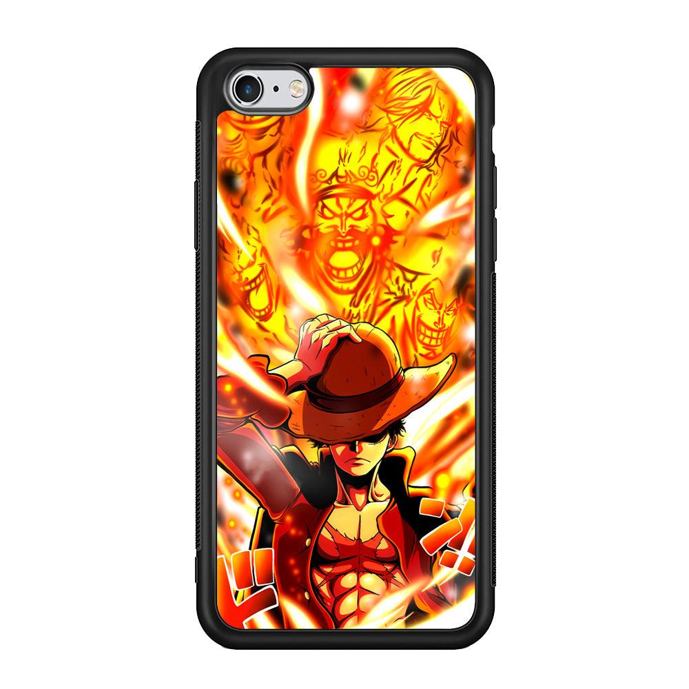 One Piece Luffy The Successor iPhone 6 Plus | 6s Plus Case-Rubber Black (2D Case)-Oxvistore