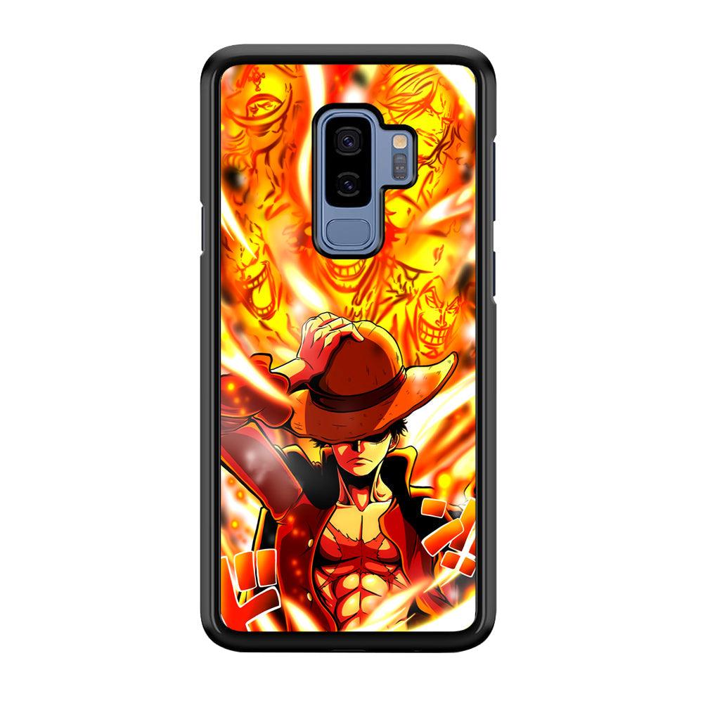 One Piece Luffy The Successor Samsung Galaxy S9 Plus Case-Rubber Black (2D Case)-Oxvistore
