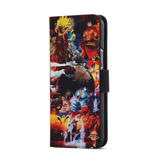 One Piece Luffy Transformation Flip Wallet Phone Case-Oxvistore