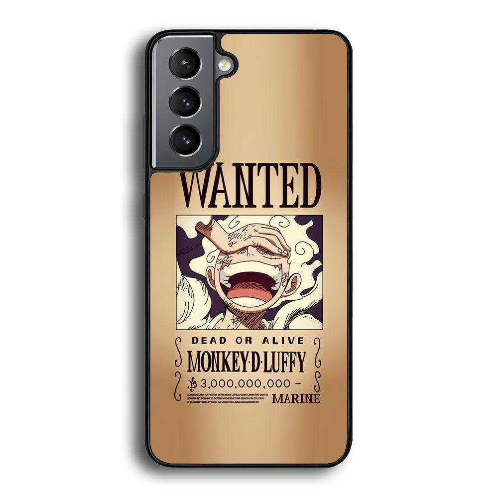 One Piece Luffy Yonkou's Bounty Samsung Galaxy S21 Plus Case-Rubber Black (2D Case)-Oxvistore