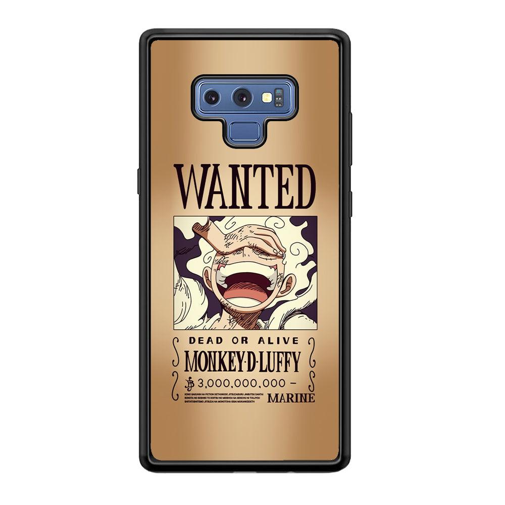 One Piece Luffy Yonkou's Bounty Samsung Galaxy Note 9 Case-Rubber Black (2D Case)-Oxvistore
