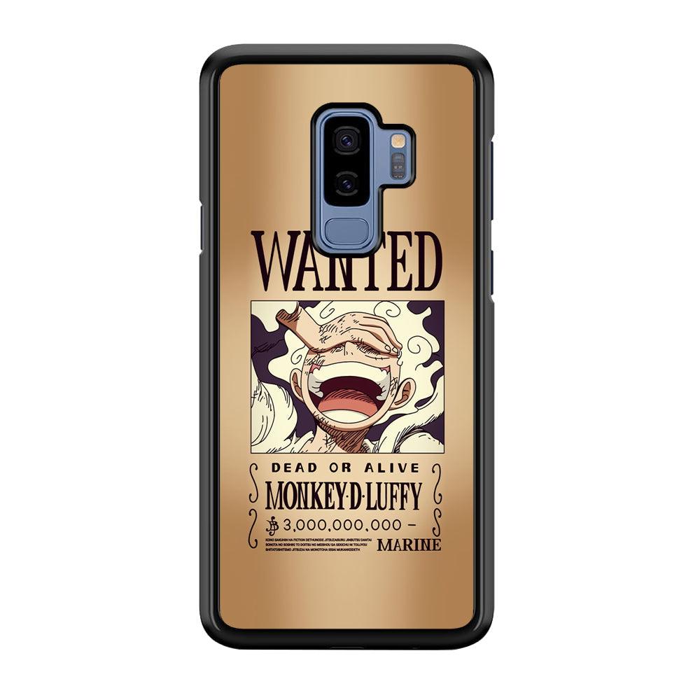One Piece Luffy Yonkou's Bounty Samsung Galaxy S9 Plus Case-Rubber Black (2D Case)-Oxvistore