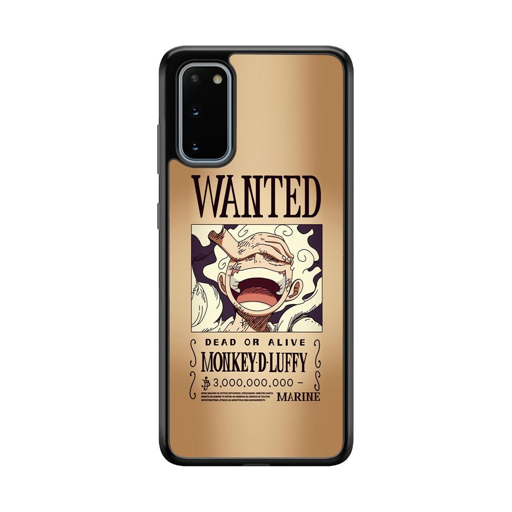 One Piece Luffy Yonkou's Bounty Samsung Galaxy S20 Case-Rubber Black (2D Case)-Oxvistore