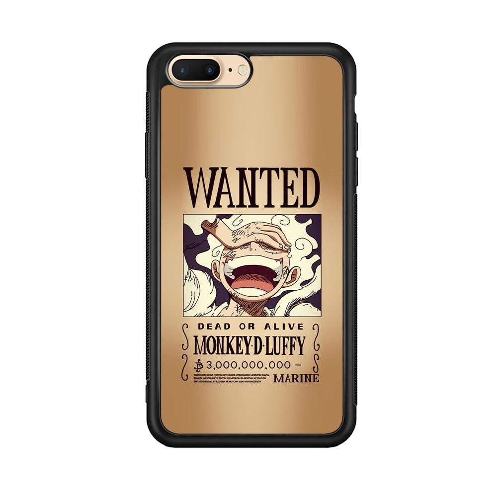 One Piece Luffy Yonkou's Bounty iPhone 7 Plus Case-Rubber Black (2D Case)-Oxvistore