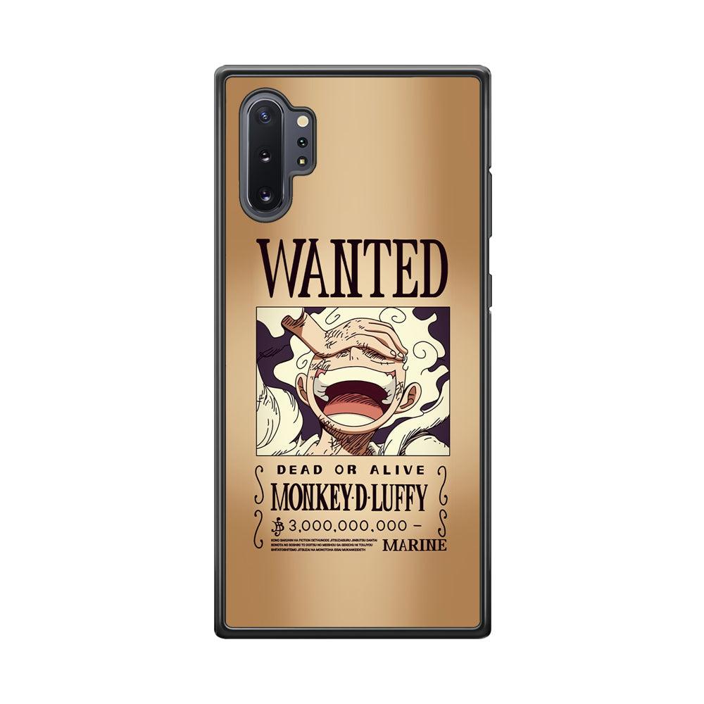 One Piece Luffy Yonkou's Bounty Samsung Galaxy Note 10 Plus Case-Rubber Black (2D Case)-Oxvistore