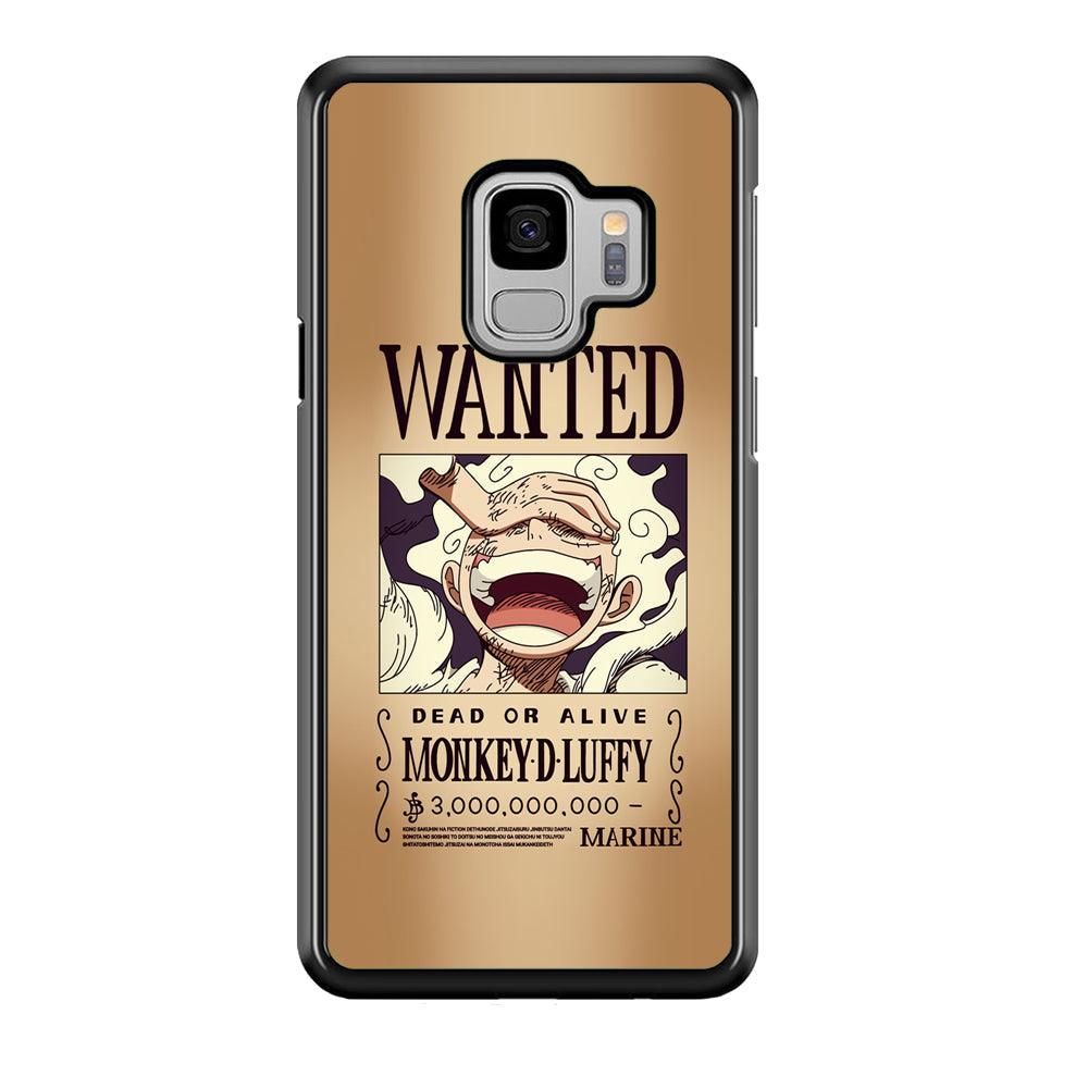 One Piece Luffy Yonkou's Bounty Samsung Galaxy S9 Case-Rubber Black (2D Case)-Oxvistore