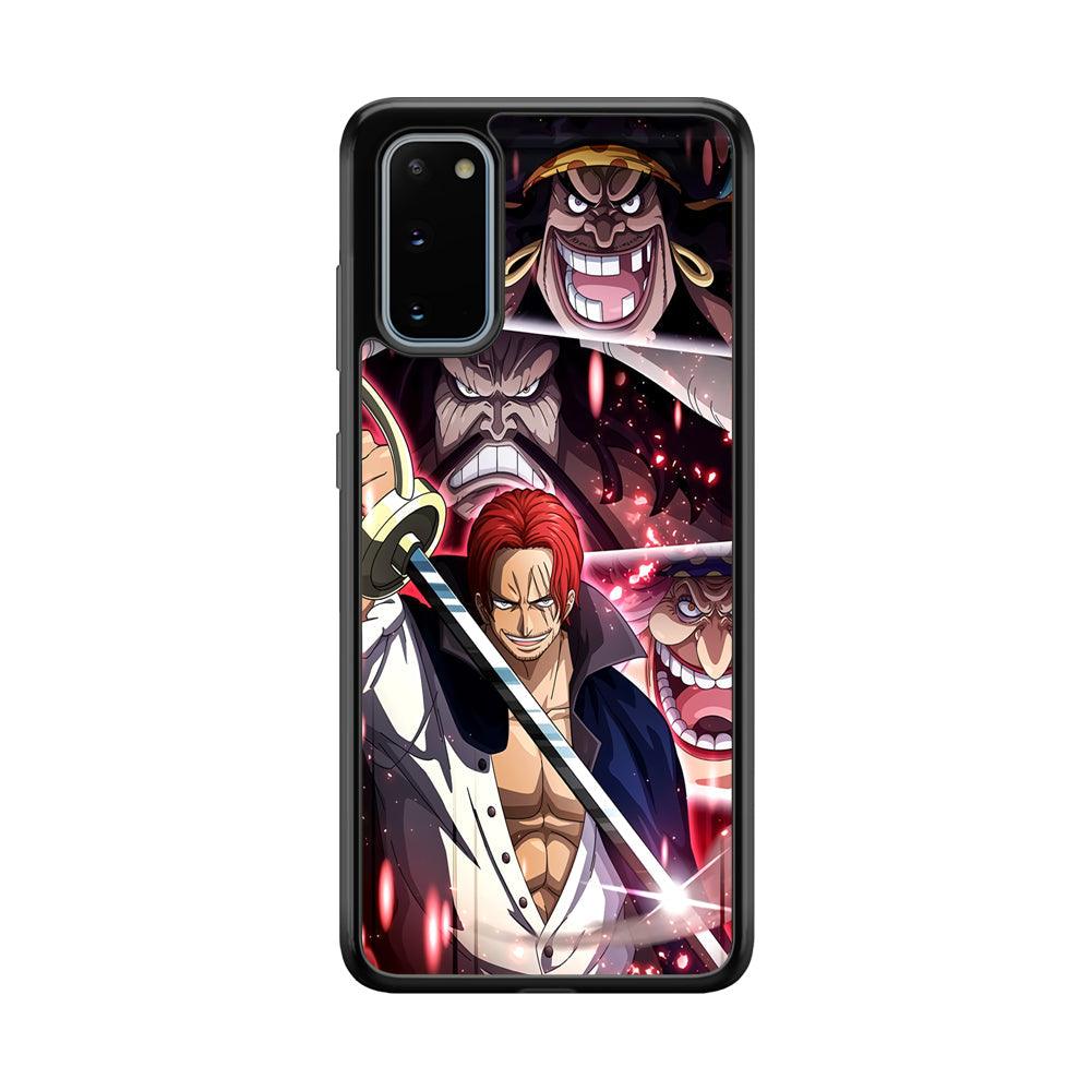 One Piece Shanks The Yonko Samsung Galaxy S20 Case-Rubber Black (2D Case)-Oxvistore
