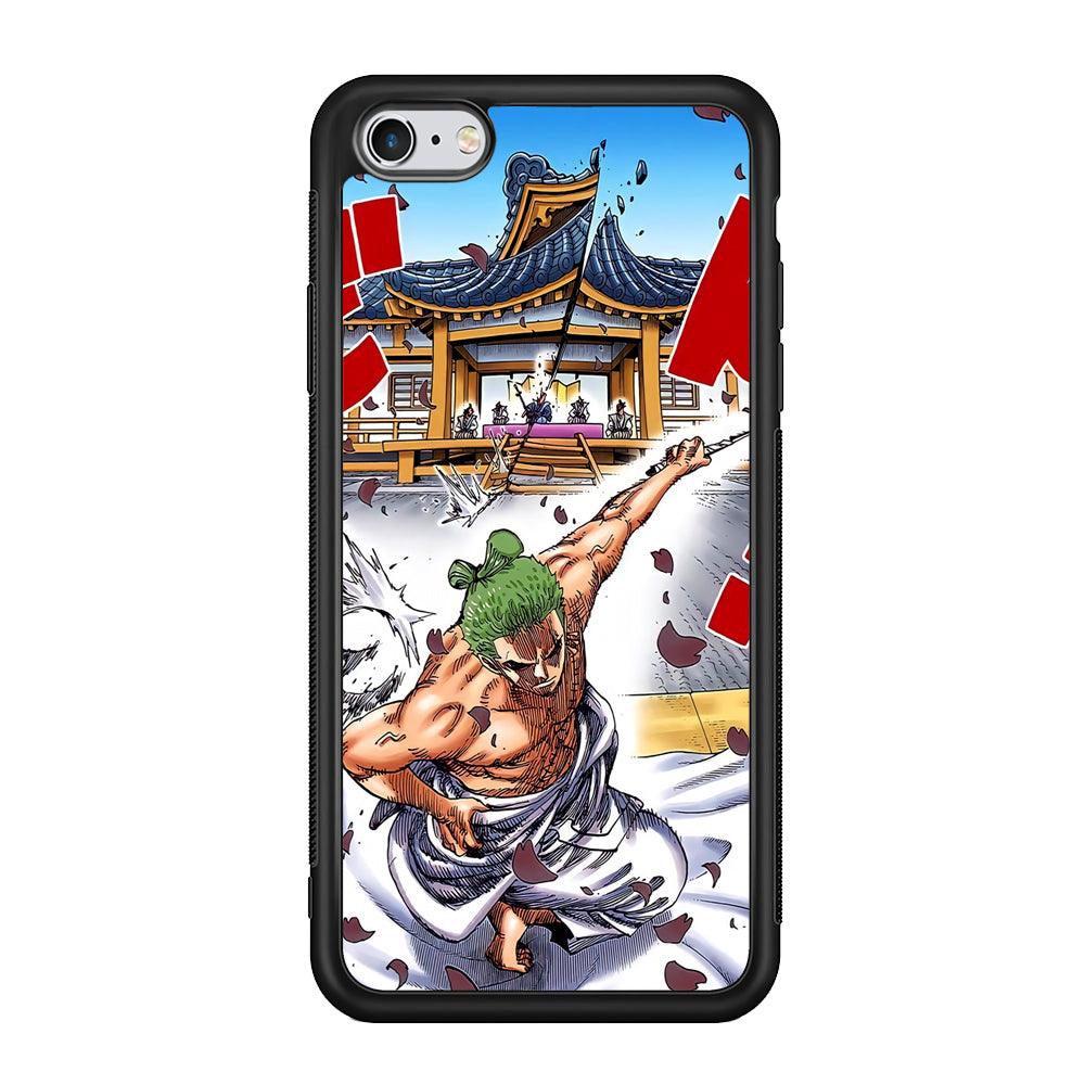 One Piece Zoro Invisible Cut iPhone 6 Plus | 6s Plus Case-Rubber Black (2D Case)-Oxvistore