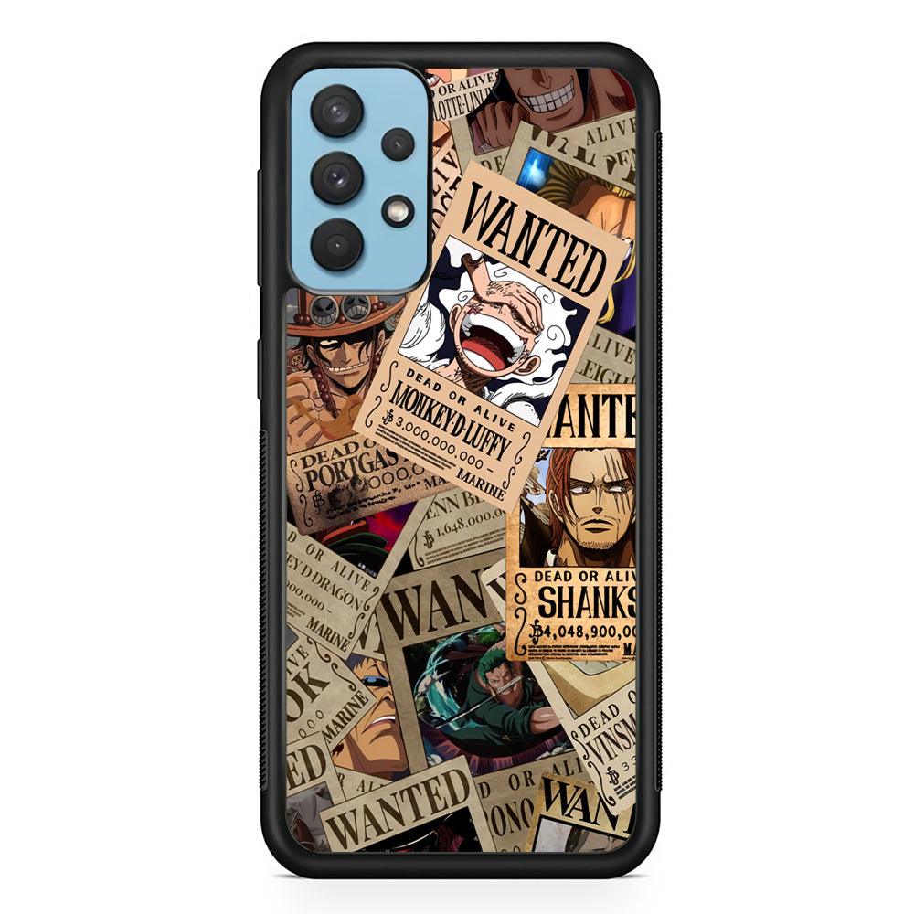 One Piece a New Era has Come Samsung Galaxy A32 Case-Rubber Black (2D Case)-Oxvistore
