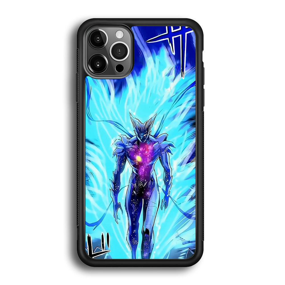 One Punch Man Cosmic Garou Show iPhone 12 Pro Max Case-Rubber Black (2D Case)-Oxvistore