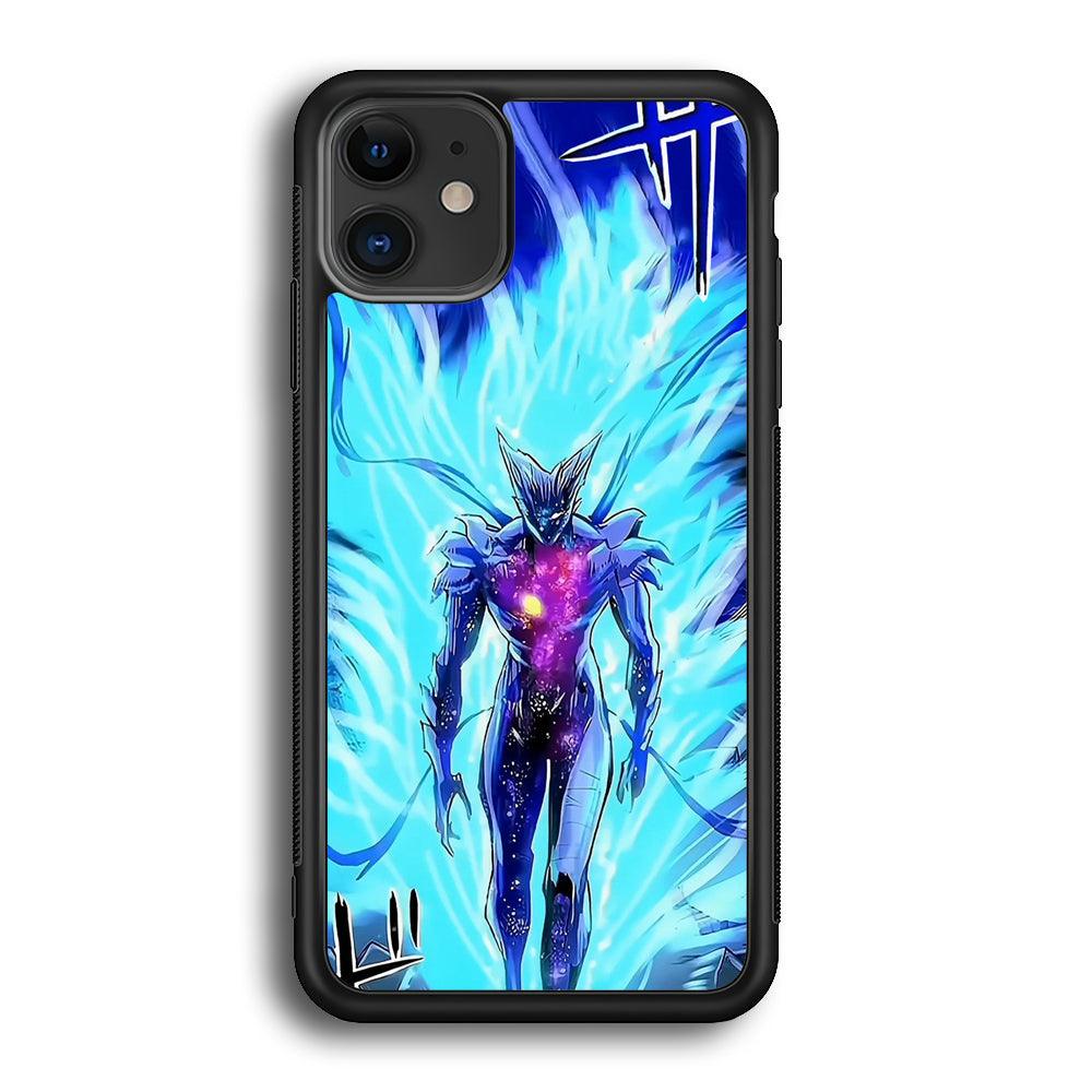One Punch Man Cosmic Garou Show iPhone 12 Case-Rubber Black (2D Case)-Oxvistore