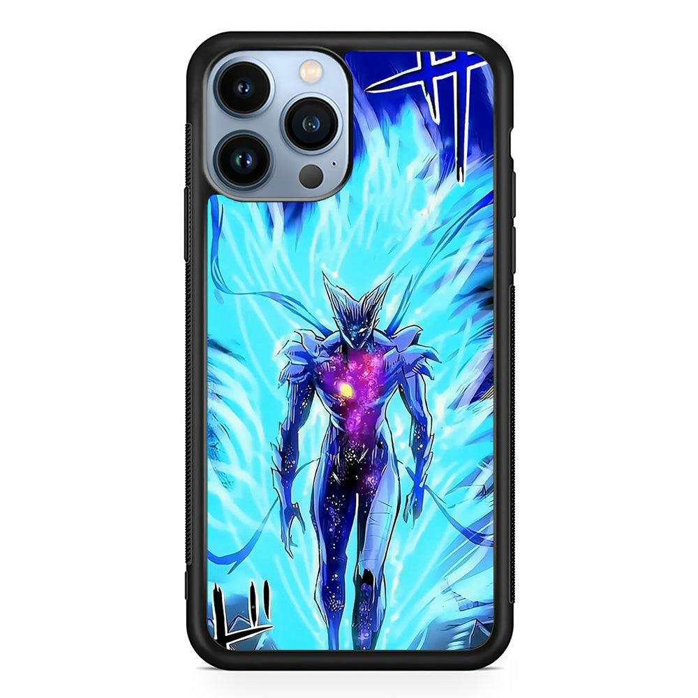 One Punch Man Cosmic Garou Show iPhone 15 Pro Case-Rubber Black (2D Case)-Oxvistore