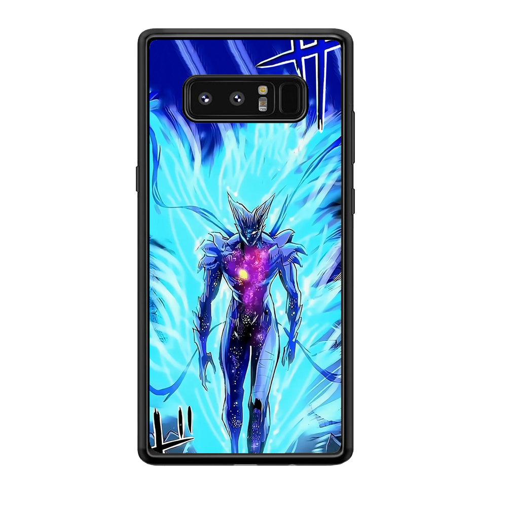 One Punch Man Cosmic Garou Show Samsung Galaxy Note 8 Case-Rubber Black (2D Case)-Oxvistore