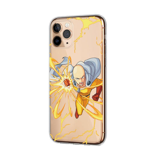 One Punch Man Serious Attack Clear Soft Case-Oxvistore