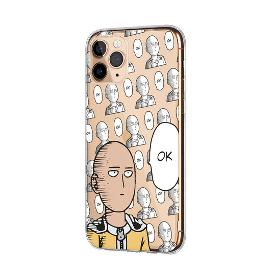 One Punch Man Time to Fight Clear Soft Case-Oxvistore