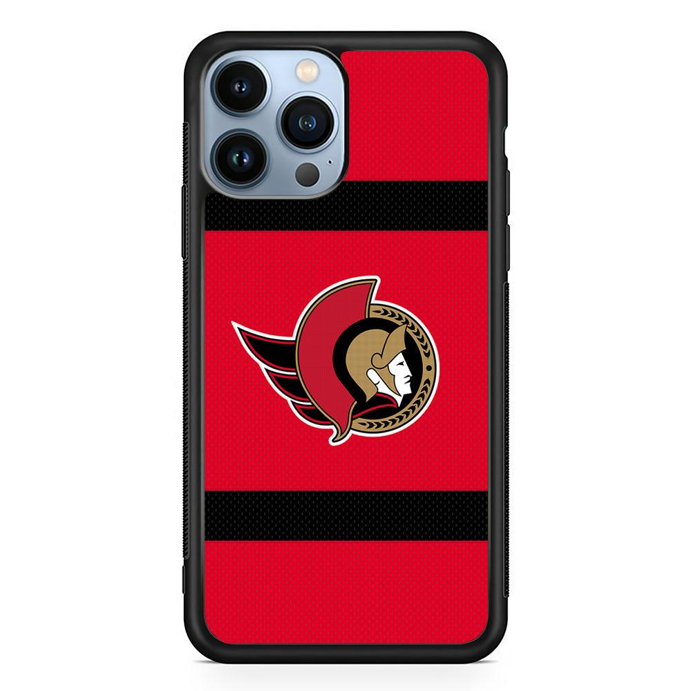 Ottawa Senators Logo 2D Rubber Phone Case-Black-Oxvistore