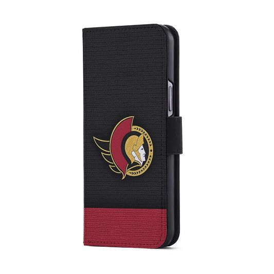Ottawa Senators Pattern Flip Wallet Phone Case-Oxvistore