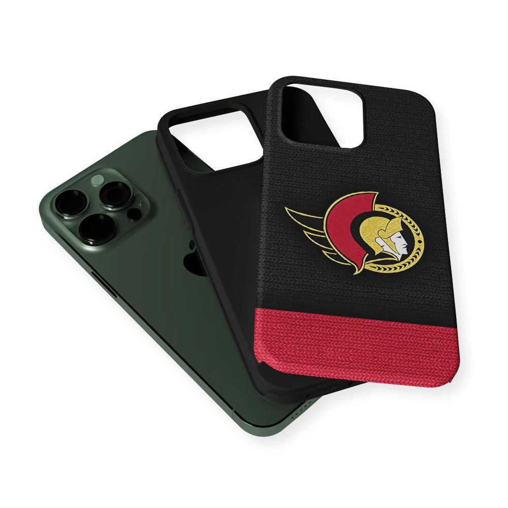 Ottawa Senators Pattern 2 in 1 Tough Phone Case-Oxvistore