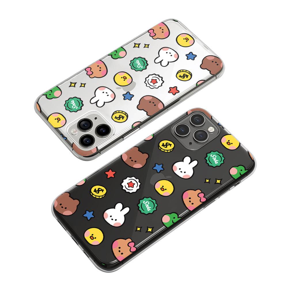 Patern of Cute Little Doll Clear Soft Case-Oxvistore
