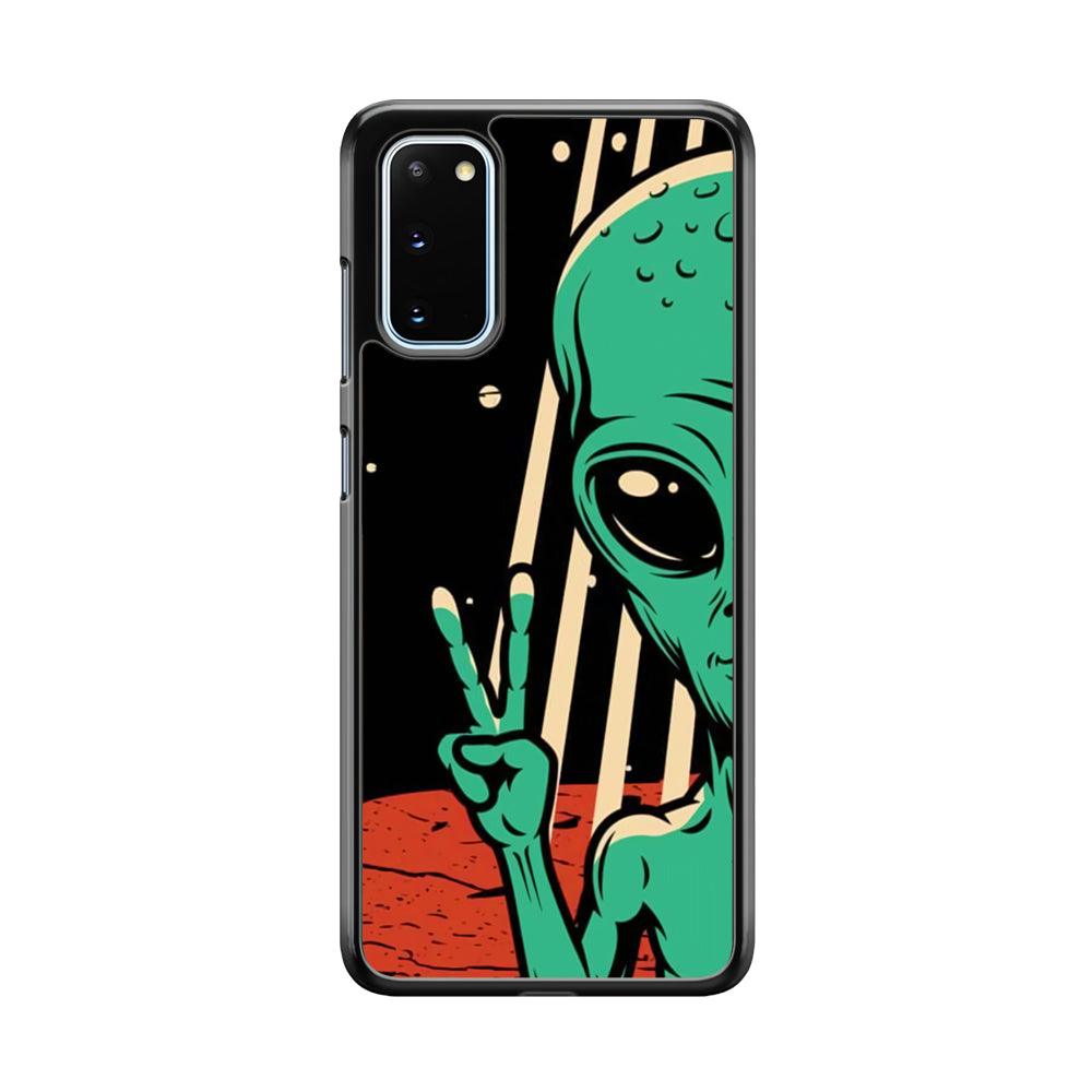 Peace from Another World Samsung Galaxy S20 Case-Rubber White (2D Case)-Oxvistore