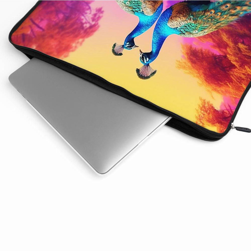 Peacocks Perched On Tree Laptop Sleeve Protective Cover-Oxvistore