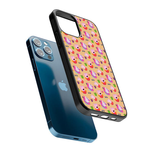 Peppa Pig on The Beach Pattern 2D Rubber Phone Case-Oxvistore