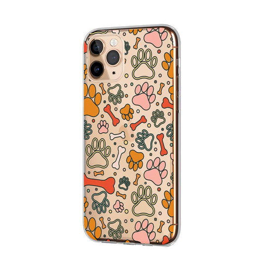 Pet Paw Colorful Clear Soft Case-Oxvistore