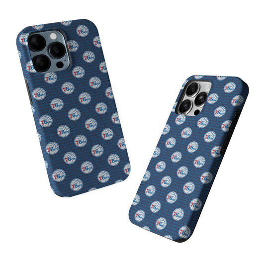 Philadelphia 76ers Pattern 2 in 1 Tough Phone Case-Oxvistore